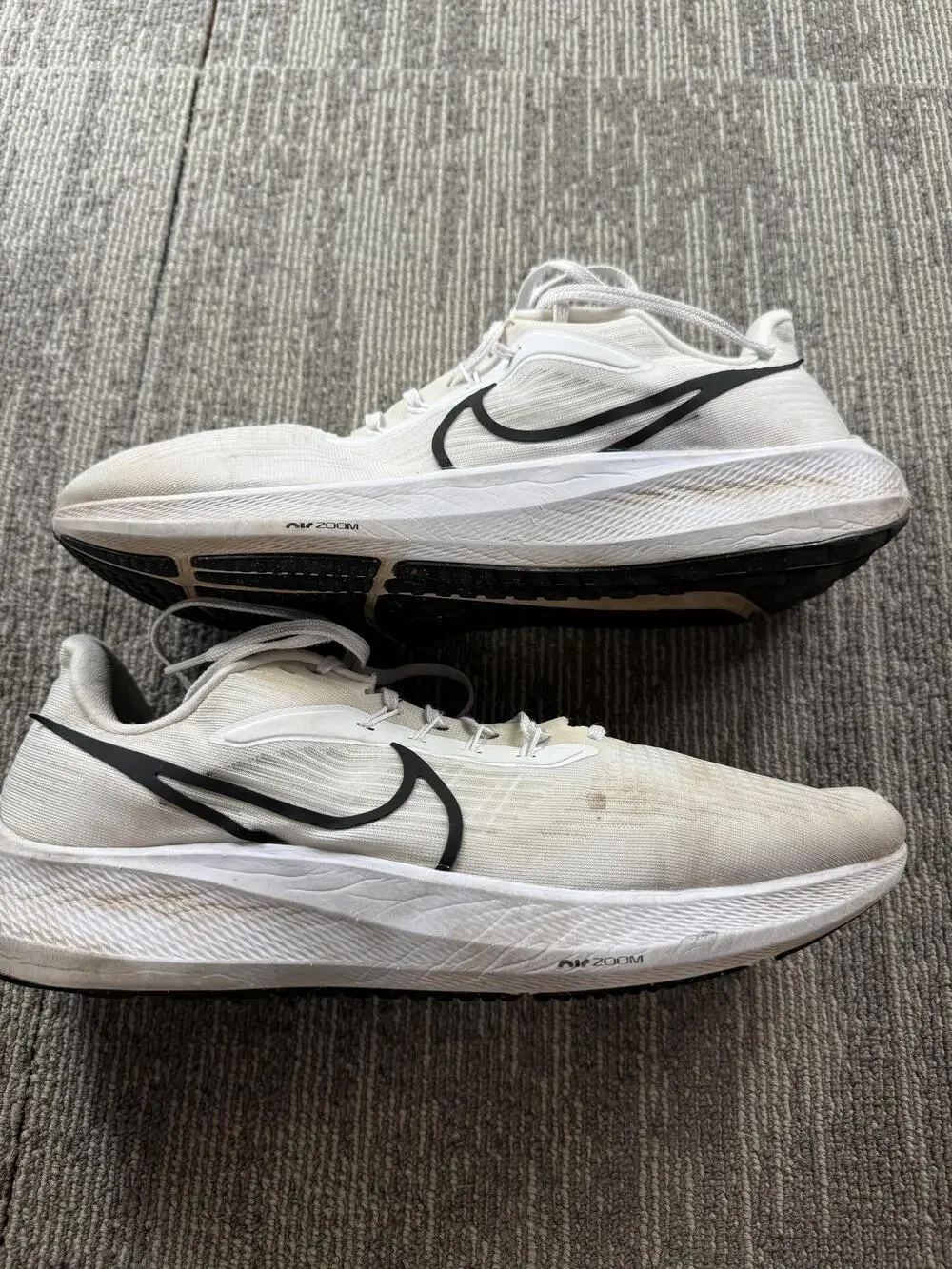 Nike Air Zoom Pegasus 39 Shoes Mens Size 14 White Running Sneakers DM0164-100